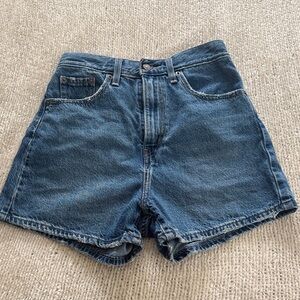 Levi's Vintage Blue Denim High-Rise Shorts